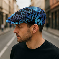 Humpback Whale Matariki New Zealand Jeff Hat NZ Maori Paikea Poutama Luxury Blue LT14 - Polynesian Pride