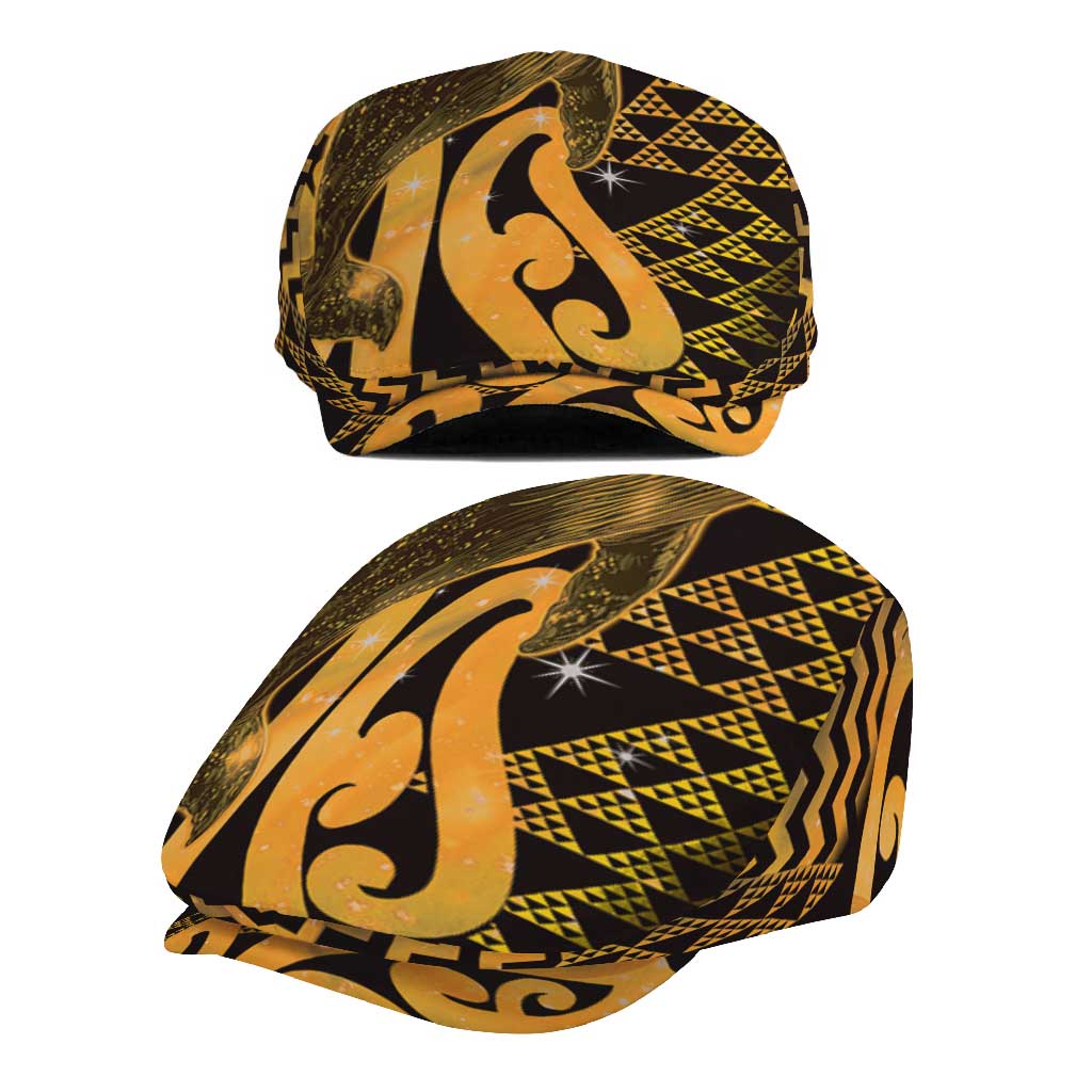 Humpback Whale Matariki New Zealand Jeff Hat NZ Maori Paikea Poutama Luxury Gold LT14 - Polynesian Pride