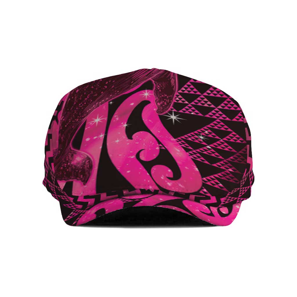 Humpback Whale Matariki New Zealand Jeff Hat NZ Maori Paikea Poutama Luxury Pink LT14 Pink - Polynesian Pride