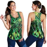 Humpback Whale Matariki New Zealand Women Racerback Tank NZ Maori Paikea Poutama Luxury Green