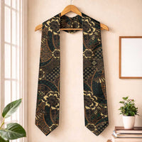 Indonesian Batik Pattern Vintage Brown Graduation Stole LT01 One Size Brown - Polynesian Pride