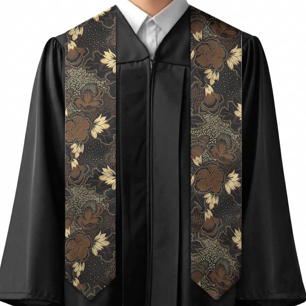 Javanese Batik Semen Graduation Stole Indonesian Traditional Pattern LT01 - Polynesian Pride
