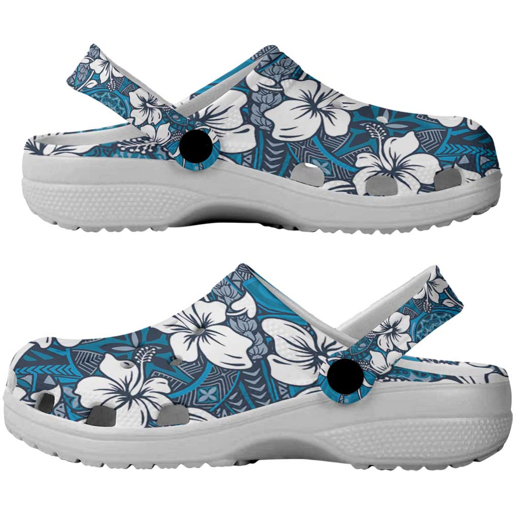 Karakarawa Bula Fiji Clogs Shoes Fijian Tapa Seamless Hibiscus - Polynesian Pride