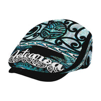 Kia Ora New Zealand Jeff Hat Aotearoa Proud Maori Paua Shell Silver Fern - Polynesian Pride