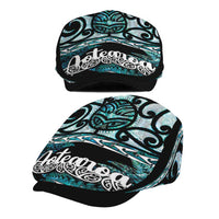 Kia Ora New Zealand Jeff Hat Aotearoa Proud Maori Paua Shell Silver Fern - Polynesian Pride