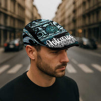 Kia Ora New Zealand Jeff Hat Aotearoa Proud Maori Paua Shell Silver Fern - Polynesian Pride