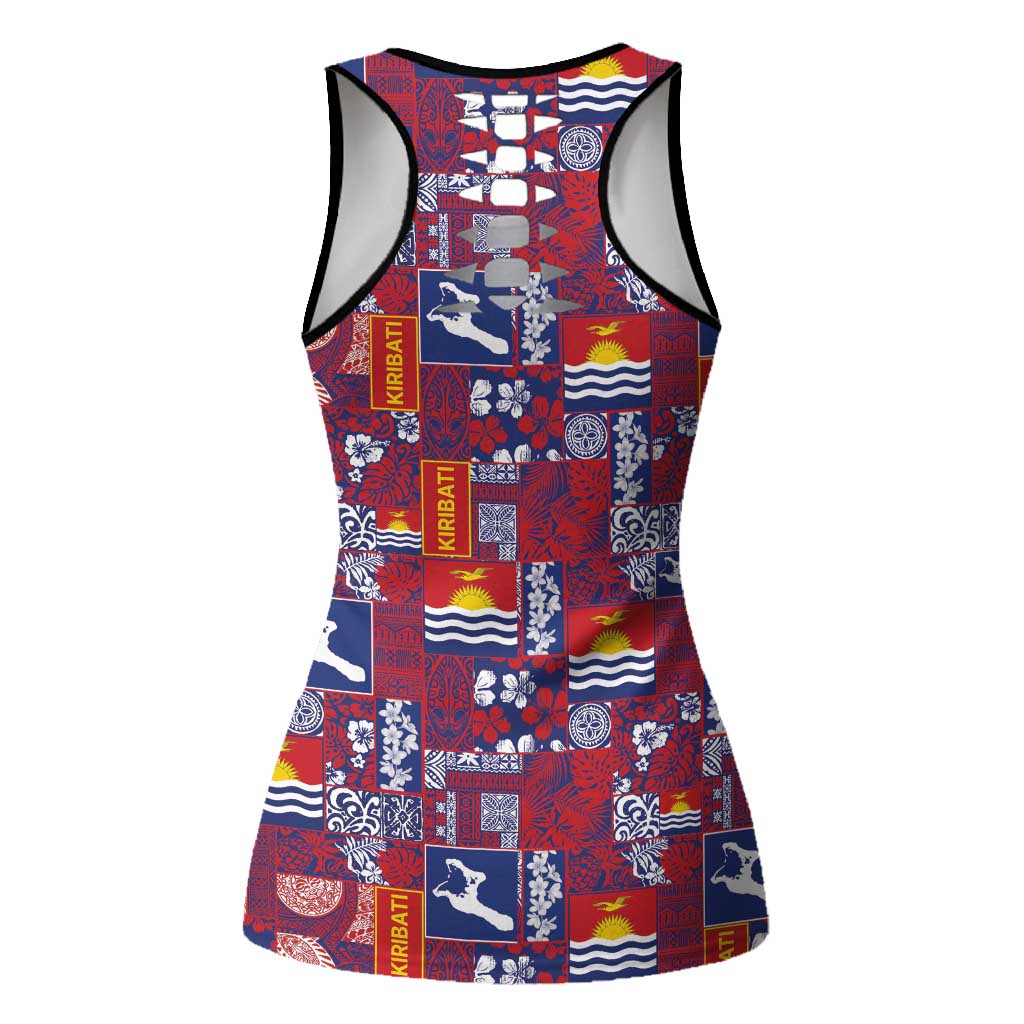 Kiribati Tekeraoi n te Kiritimati Hollow Tank Top Pacific Patchwork Xmas Vibes LT9 - Polynesian Pride