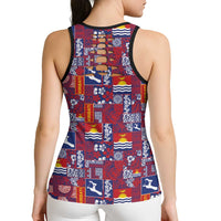 Kiribati Tekeraoi n te Kiritimati Hollow Tank Top Pacific Patchwork Xmas Vibes LT9 - Polynesian Pride