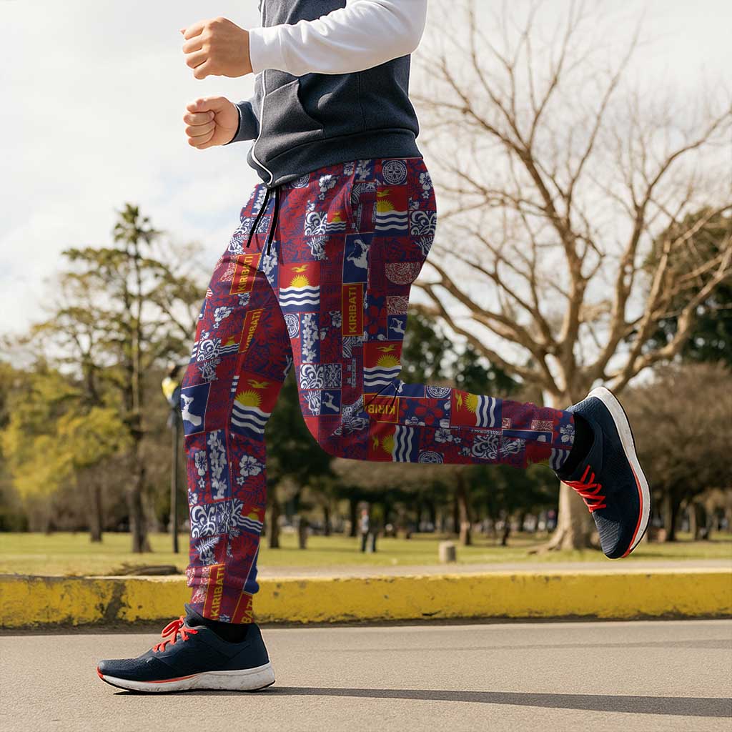 Kiribati Tekeraoi n te Kiritimati Jogger Pants Pacific Patchwork Xmas Vibes LT9 - Polynesian Pride