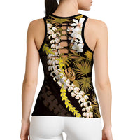 Kula Aloha Hawaii Lei Hollow Tank Top Tropical Flowers Elegant Vibe LT14 - Polynesian Pride