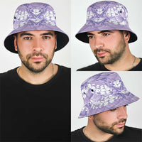 Lilac Mermaid Puakenikeni Maile Lei Bucket Hat LT01 - Polynesian Pride