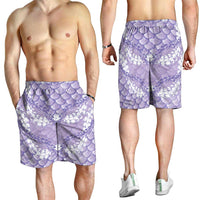 Lilac Mermaid Puakenikeni Maile Lei Shorts for Men LT01 - Polynesian Pride