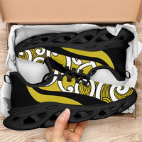 Lime Green Maori Koru New Zealand Clunky Sneakers LT14 - Polynesian Pride