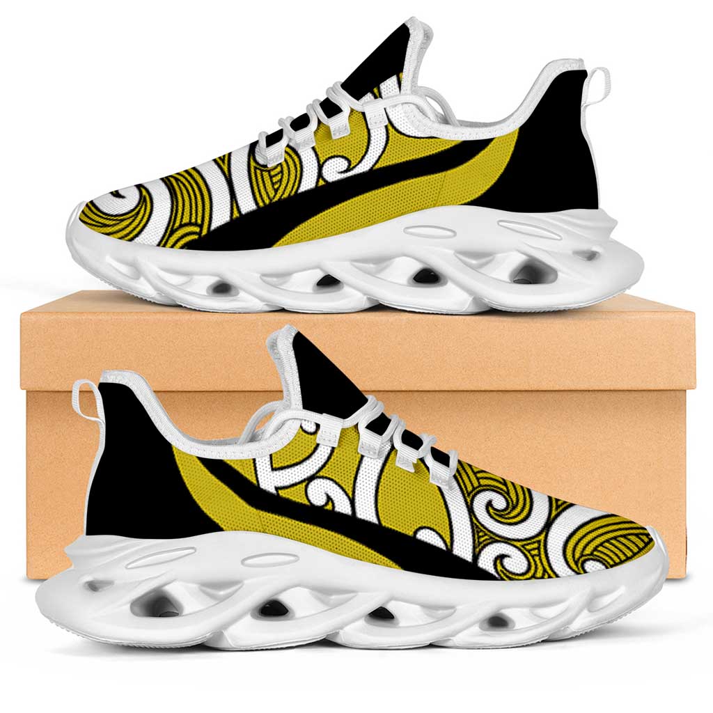 Lime Green Maori Koru New Zealand Clunky Sneakers LT14 Lime Green - Polynesian Pride