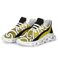 Lime Green Maori Koru New Zealand Clunky Sneakers LT14 - Polynesian Pride