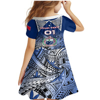 Custom Samoa Rugby Family Matching Mermaid Dress and Hawaiian Shirt Toa Samoa Myriad Patterns LT01 - Polynesian Pride
