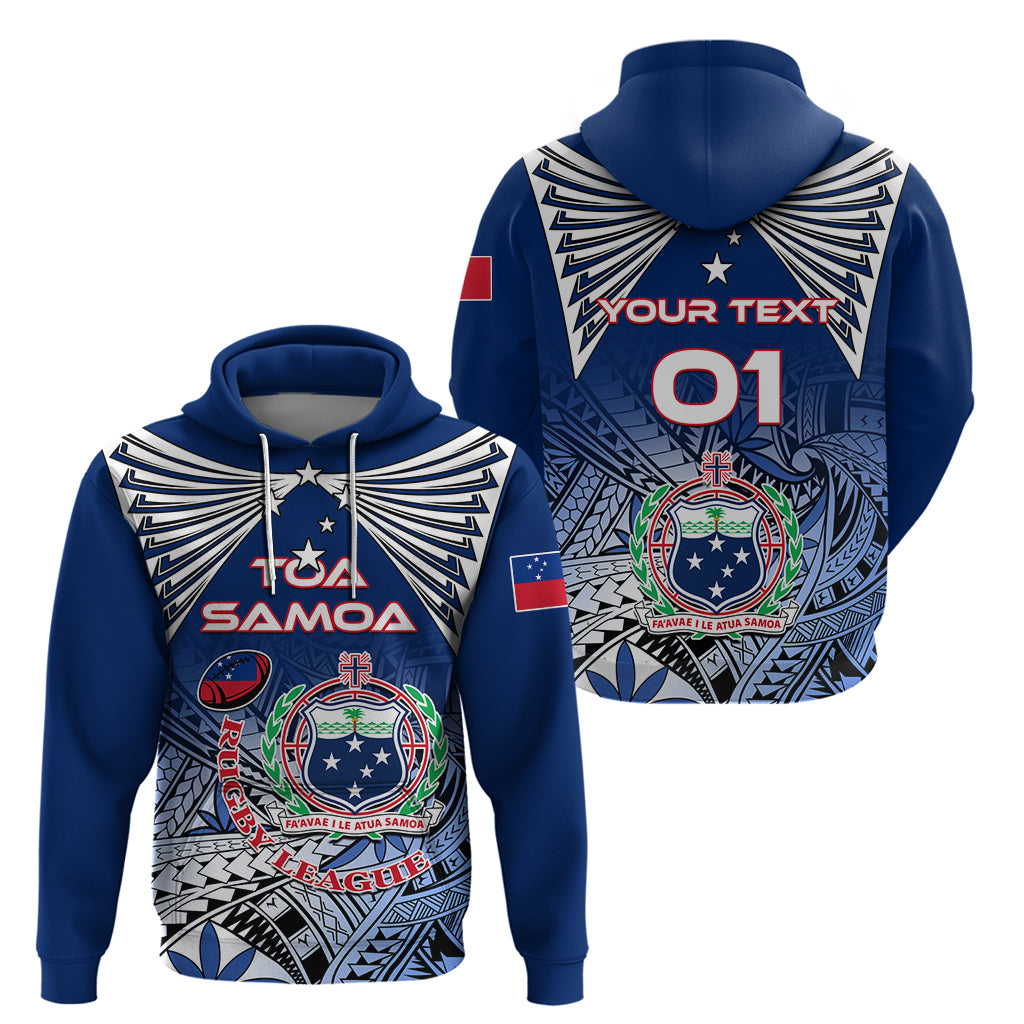 Custom Samoa Rugby Hoodie Toa Samoa Myriad Patterns LT01 - Polynesian Pride