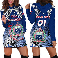 Custom Samoa Rugby Hoodie Dress Toa Samoa Myriad Patterns LT01 - Polynesian Pride