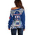 Custom Samoa Rugby Off Shoulder Sweater Toa Samoa Myriad Patterns LT01 - Polynesian Pride