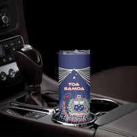Samoa Rugby Skinny Tumbler Toa Samoa Myriad Patterns