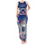 Custom Samoa Rugby Tank Maxi Dress Toa Samoa Myriad Patterns LT01 Women Blue - Polynesian Pride