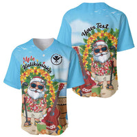 Personalized Hawaii Golf Christmas Baseball Jersey Mele Kalikimaka Funny Golfer Santa - Polynesian Pride