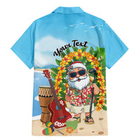 Personalized Hawaii Golf Christmas Family Matching Mermaid Dress and Hawaiian Shirt Mele Kalikimaka Funny Golfer Santa - Polynesian Pride