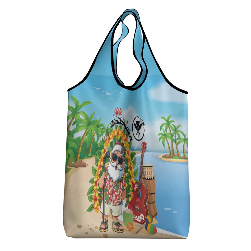 Hawaii Golf Christmas Grocery Bag Mele Kalikimaka Funny Golfer Santa LT01 - Polynesian Pride