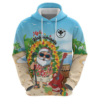 Personalized Hawaii Golf Christmas Hoodie Mele Kalikimaka Funny Golfer Santa - Polynesian Pride