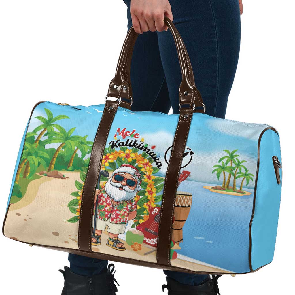 Hawaii Golf Christmas Travel Bag Mele Kalikimaka Funny Golfer Santa - Polynesian Pride