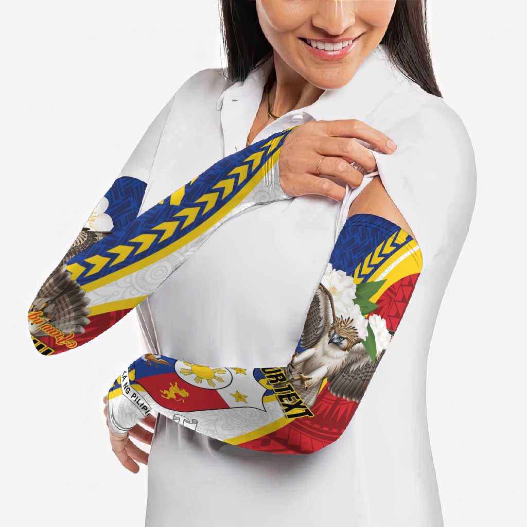 Personalized Philippines Arm Sleeves Filipino Araw ng Kalayaan LT01 - Polynesian Pride