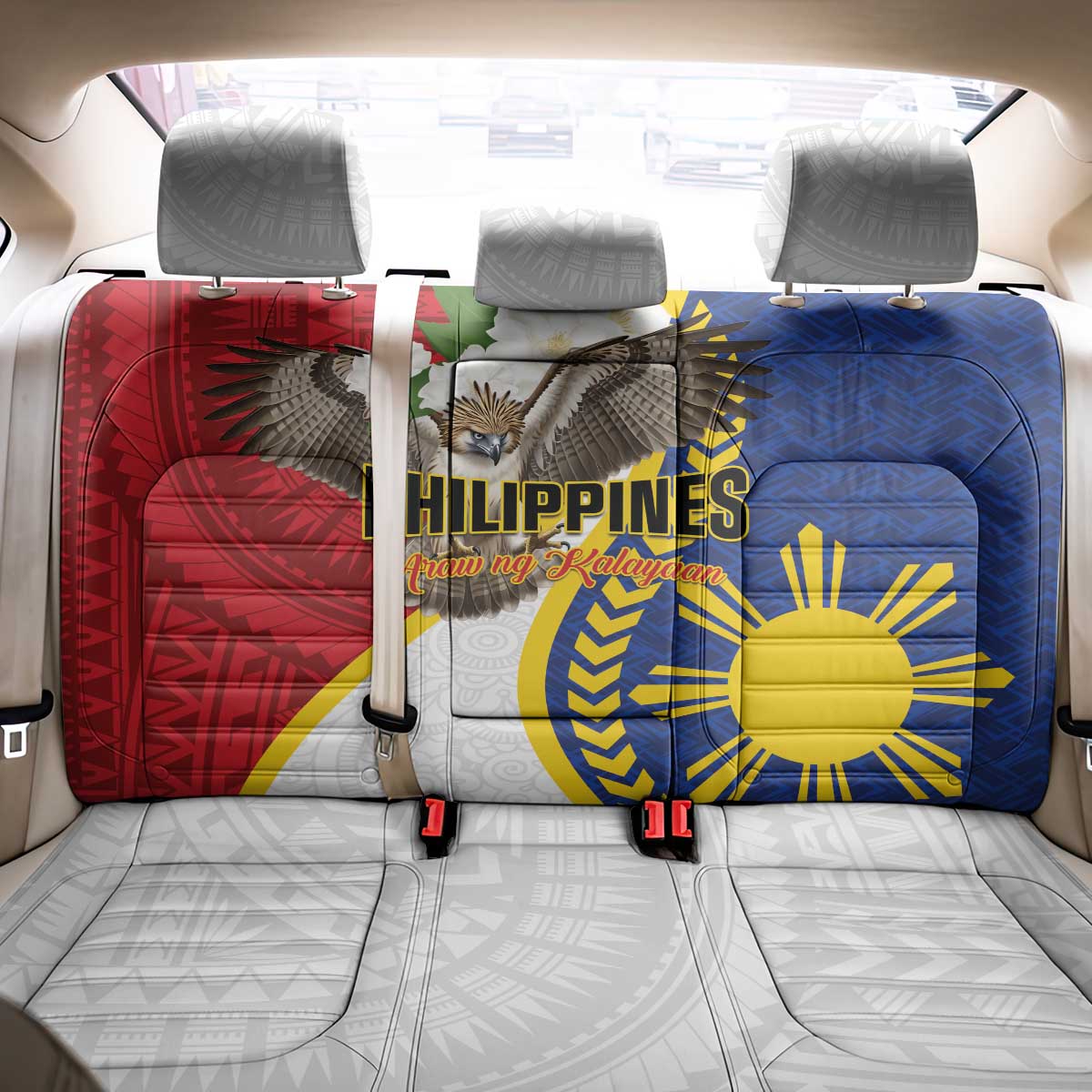 Philippines Back Car Seat Cover Filipino Araw ng Kalayaan LT01 - Polynesian Pride