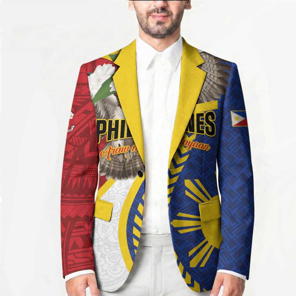 Personalized Philippines Blazer Filipino Araw ng Kalayaan LT01 - Polynesian Pride