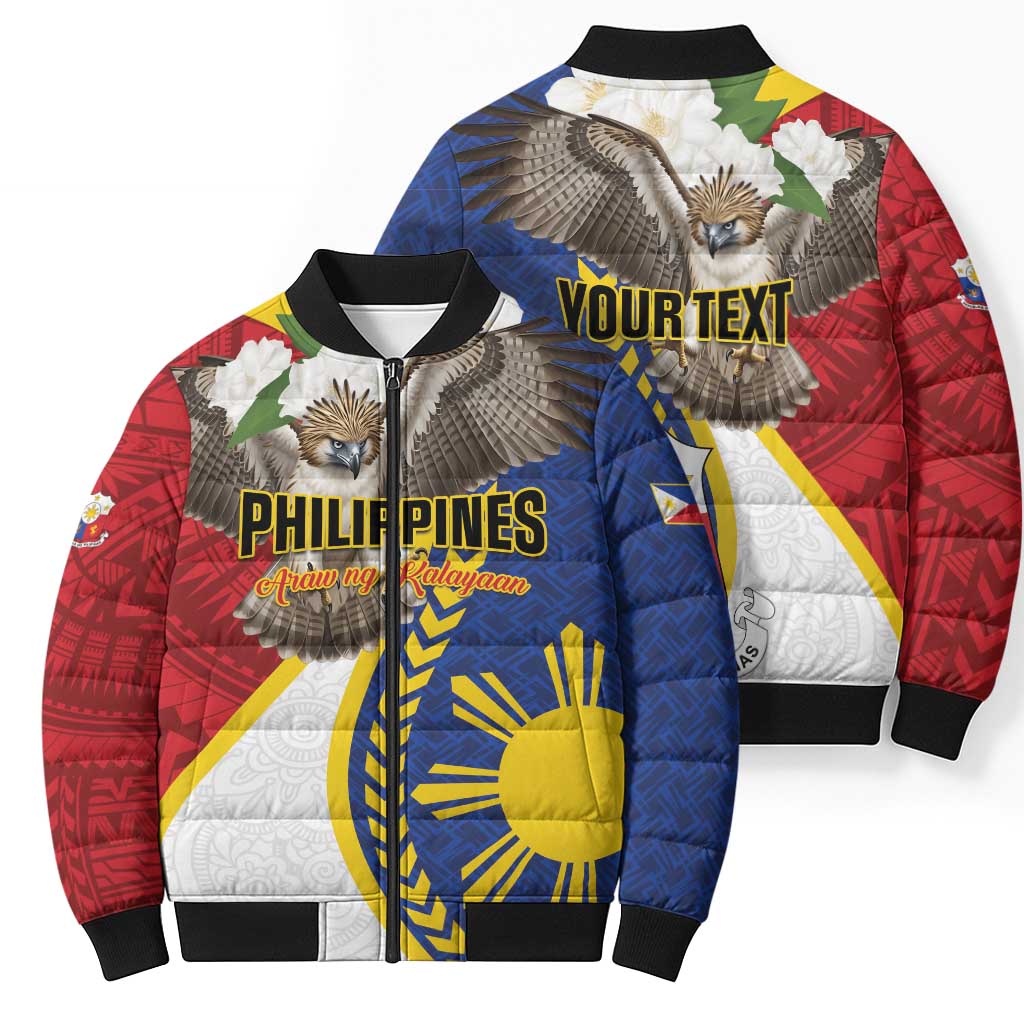 Personalized Philippines Bomber Puffer Jacket Filipino Araw ng Kalayaan LT01 - Polynesian Pride