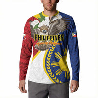 Personalized Philippines Button Sweatshirt Filipino Araw ng Kalayaan