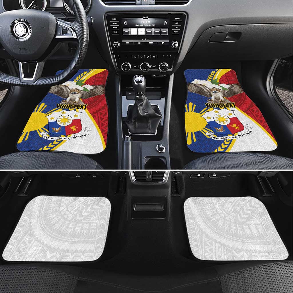Personalized Philippines Car Mats Filipino Araw ng Kalayaan LT01 Set 4pcs Multicolor - Polynesian Pride