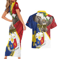 Personalized Philippines Couples Matching Short Sleeve Bodycon Dress and Hawaiian Shirt Filipino Araw ng Kalayaan