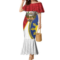 Personalized Philippines Family Matching Mermaid Dress and Hawaiian Shirt Filipino Araw ng Kalayaan