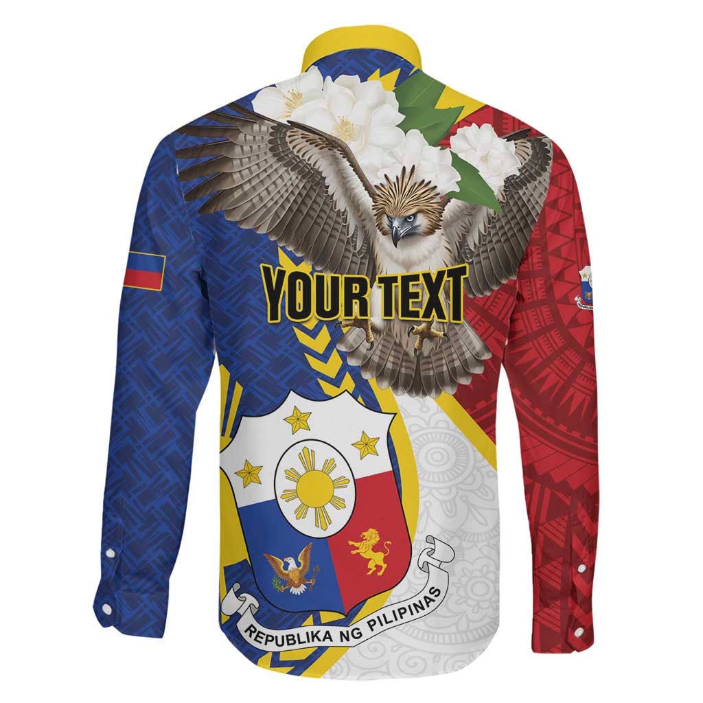 Personalized Philippines Family Matching Off The Shoulder Long Sleeve Dress and Hawaiian Shirt Filipino Araw ng Kalayaan