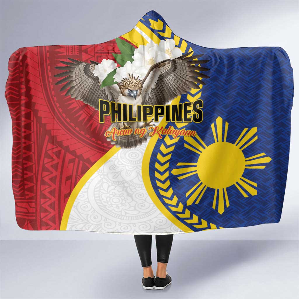 Philippines Hooded Blanket Filipino Araw ng Kalayaan LT01 One Size Multicolor - Polynesian Pride