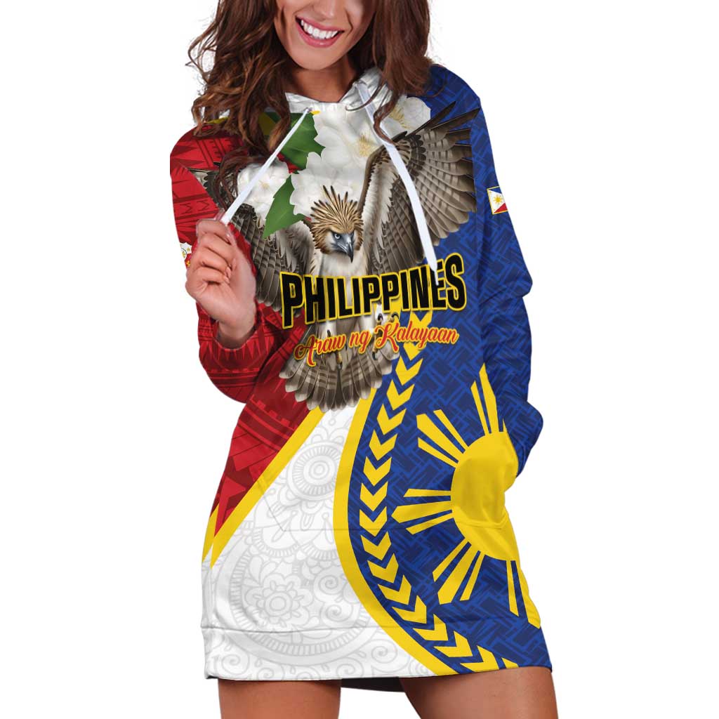 Personalized Philippines Hoodie Dress Filipino Araw ng Kalayaan LT01 Multicolor - Polynesian Pride