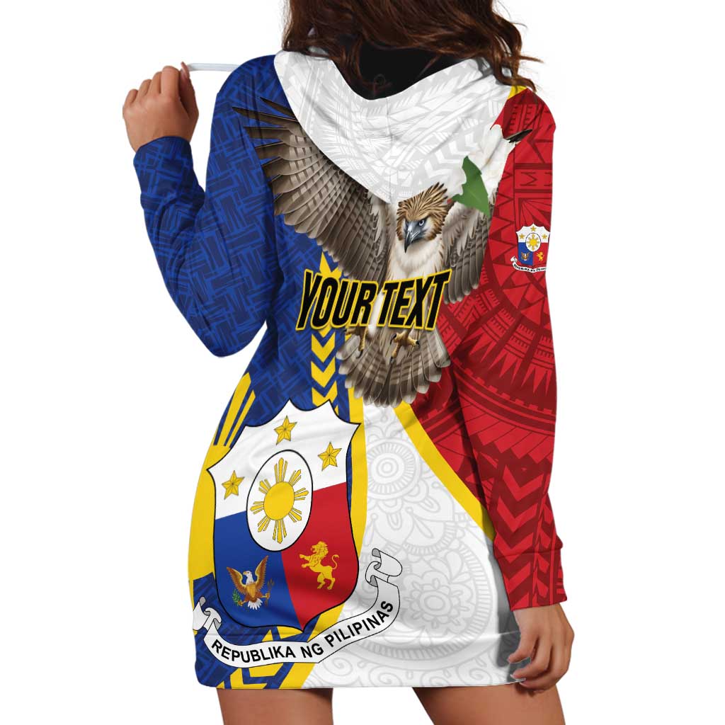 Personalized Philippines Hoodie Dress Filipino Araw ng Kalayaan LT01 - Polynesian Pride