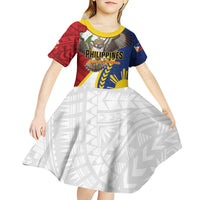 Personalized Philippines Kid Short Sleeve Dress Filipino Araw ng Kalayaan LT01 - Polynesian Pride