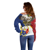 Personalized Philippines Off Shoulder Sweater Filipino Araw ng Kalayaan LT01 - Polynesian Pride