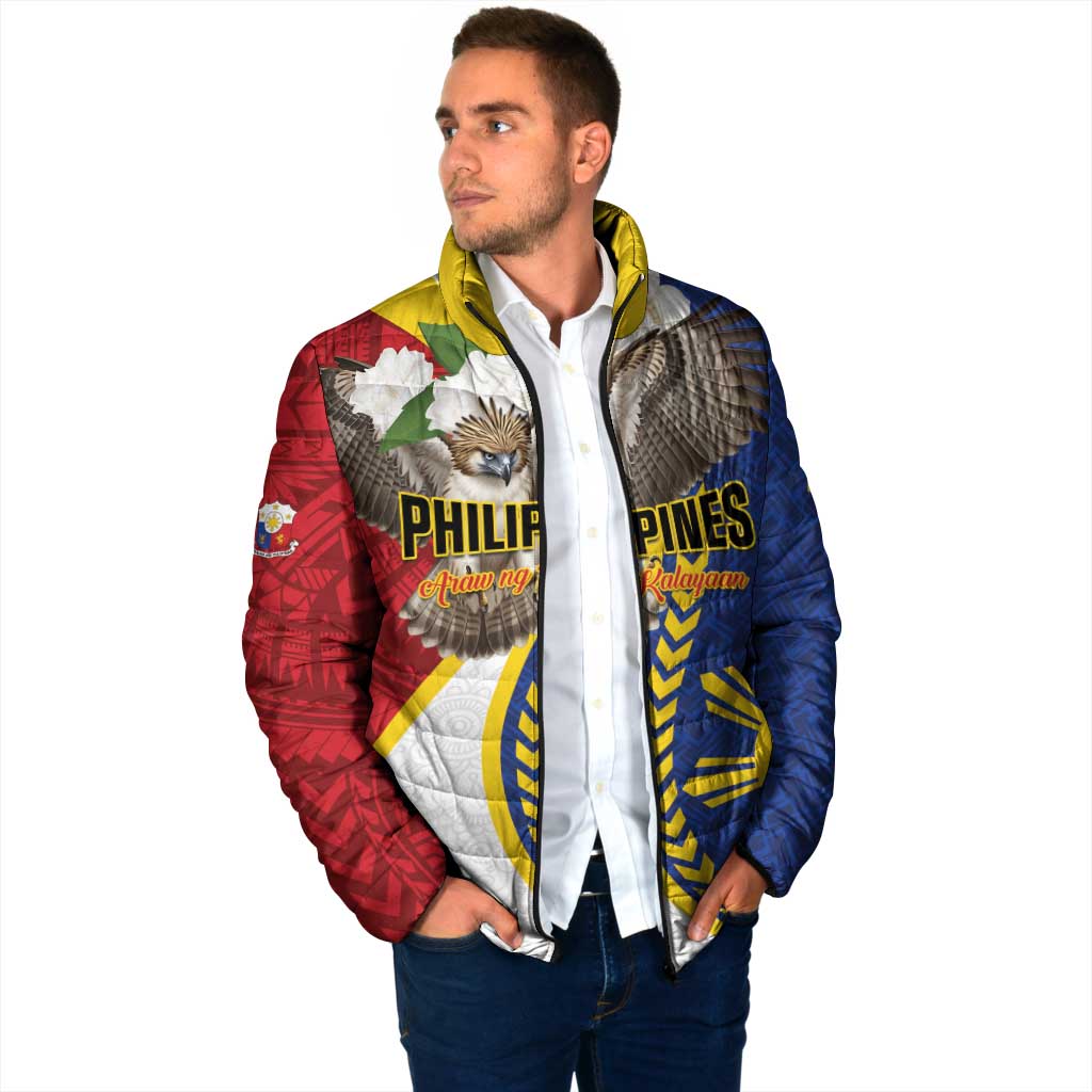 Personalized Philippines Padded Jacket Filipino Araw ng Kalayaan LT01 - Polynesian Pride