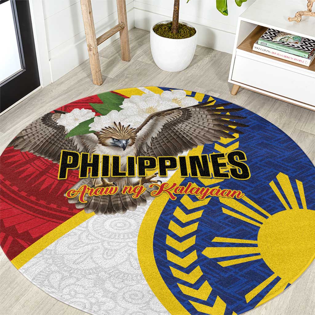 Philippines Round Carpet Filipino Araw ng Kalayaan LT01 Multicolor - Polynesian Pride