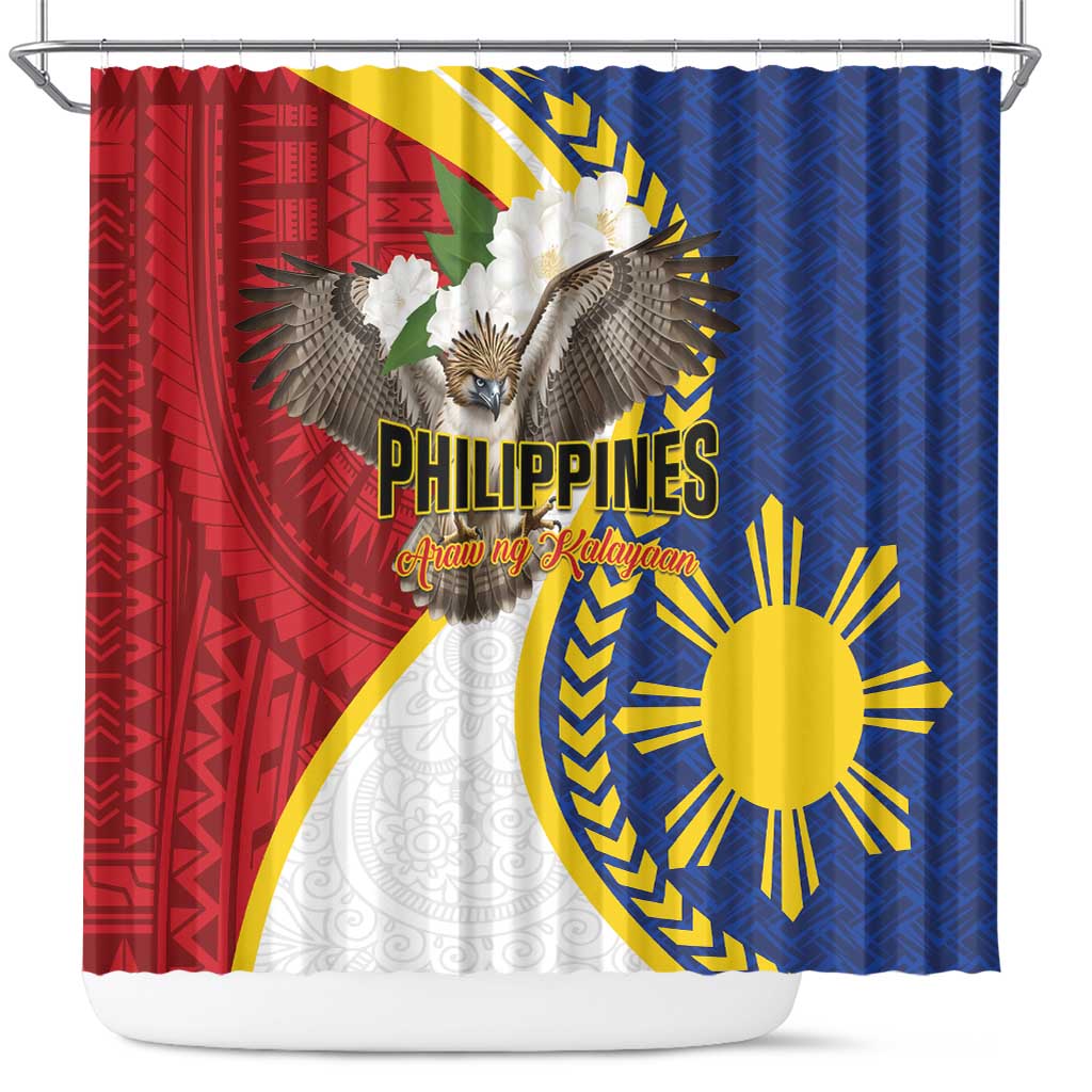 Philippines Shower Curtain Filipino Araw ng Kalayaan LT01 Multicolor - Polynesian Pride