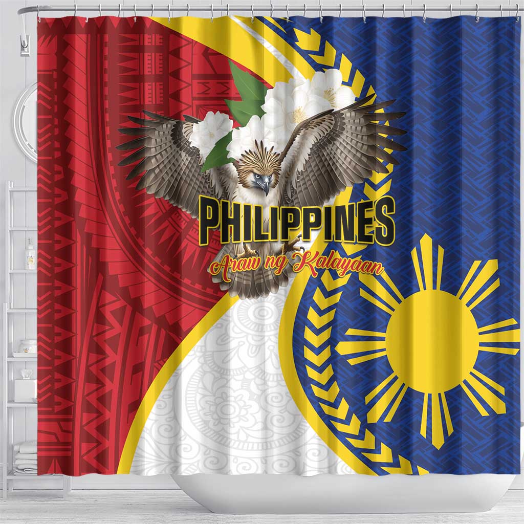 Philippines Shower Curtain Filipino Araw ng Kalayaan LT01 - Polynesian Pride