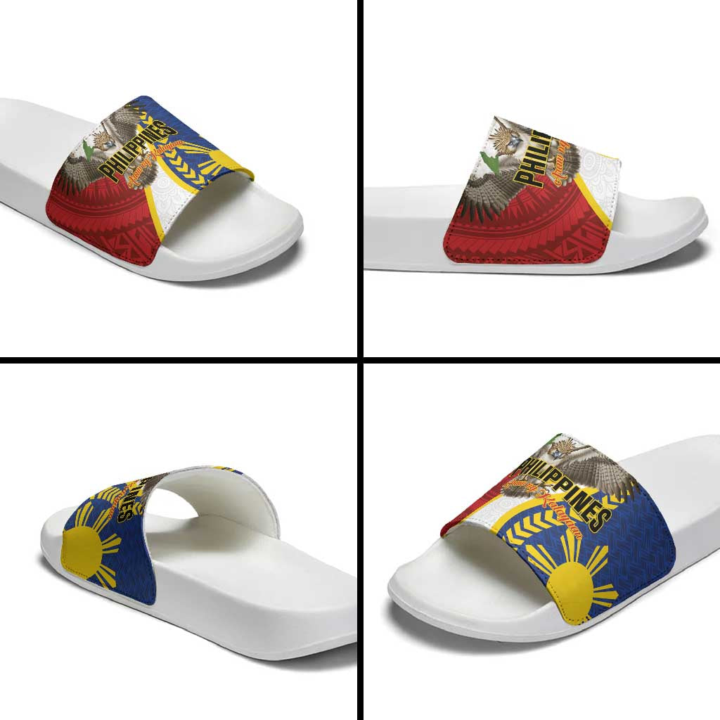 Philippines Slide Sandals Filipino Araw ng Kalayaan LT01 - Polynesian Pride