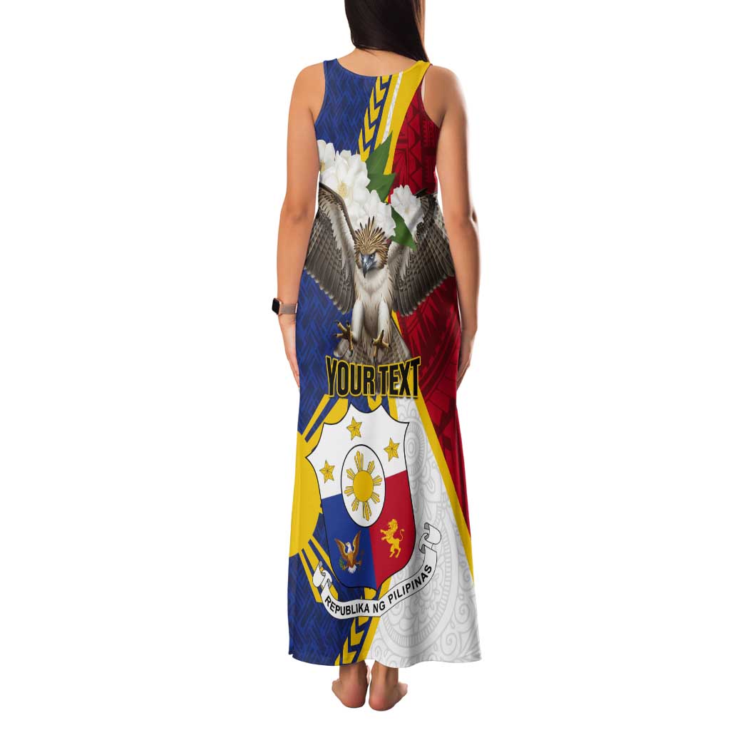 Personalized Philippines Tank Maxi Dress Filipino Araw ng Kalayaan LT01 - Polynesian Pride